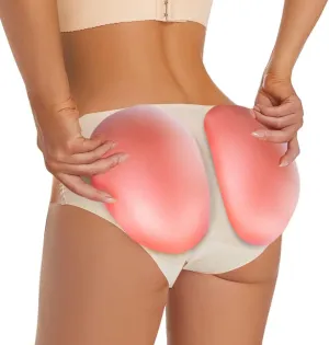 1 Pair Silicone Butt Lift Pads,Women Fake Buttocks Enhancers Inserts Removable Padding for Padded
