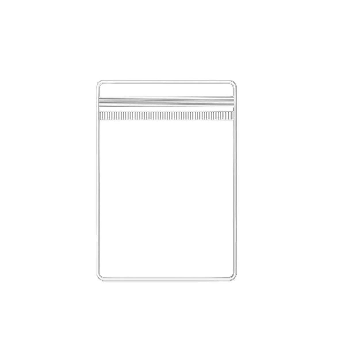 100pcs PVC Self-Sealing Jewelry Bags Anti-Oxidation Storage Dustproof Bags