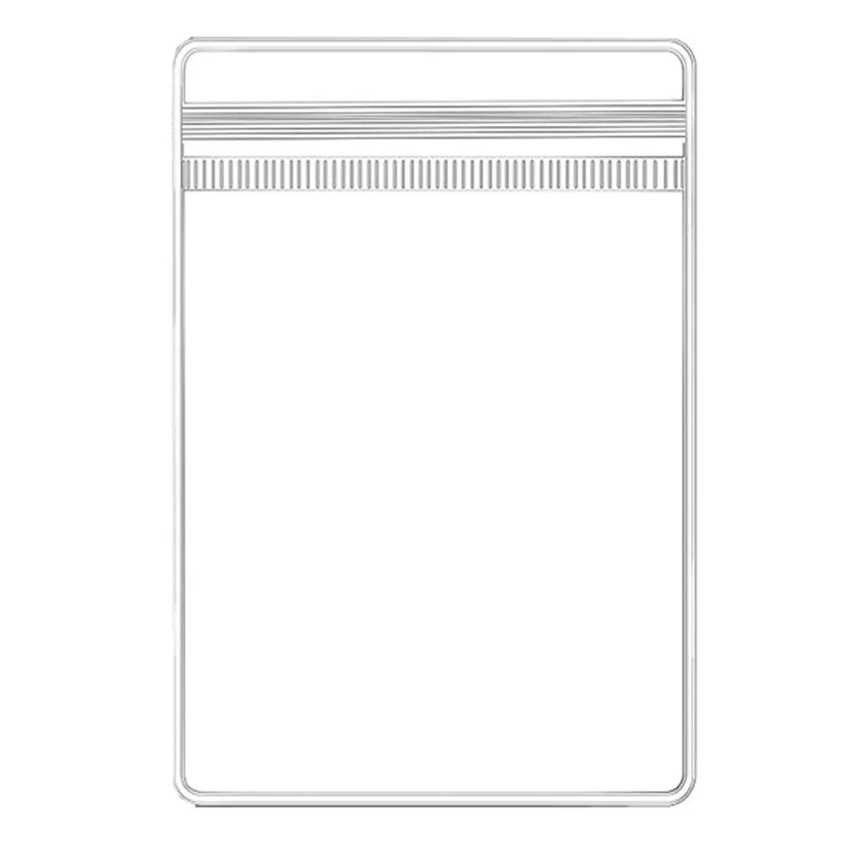 100pcs PVC Self-Sealing Jewelry Bags Anti-Oxidation Storage Dustproof Bags