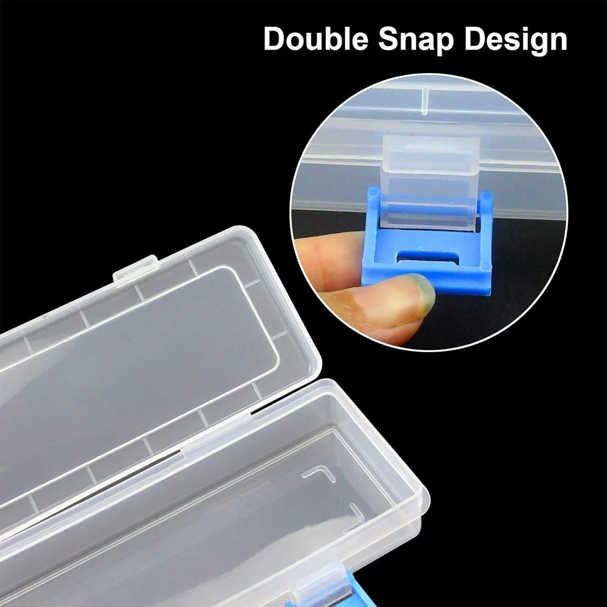 10PCS Clear Brush Storage Box for Gouache Watercolor Oil Painting Pen Holder Box