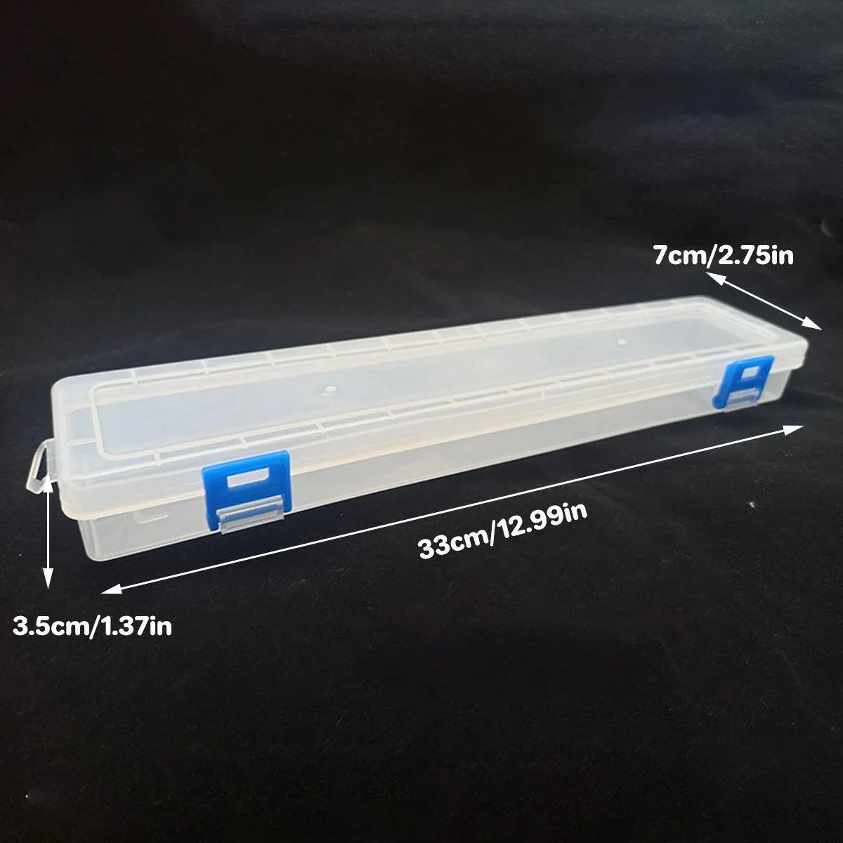 10PCS Clear Brush Storage Box for Gouache Watercolor Oil Painting Pen Holder Box
