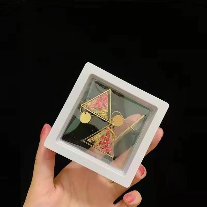 10pcs Transparent PE Film Display Box Jewelry Packaging Storage Box Container