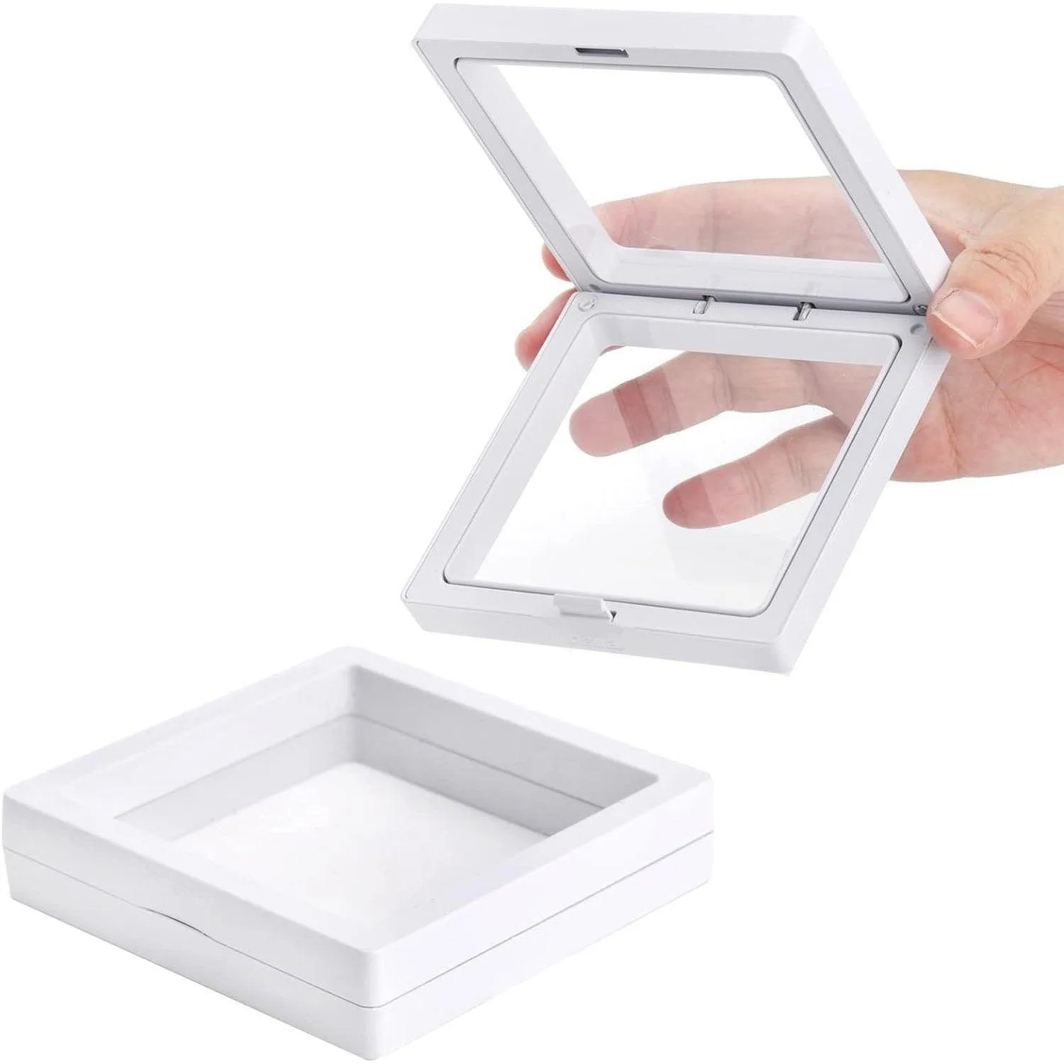 10pcs Transparent PE Film Display Box Jewelry Packaging Storage Box Container