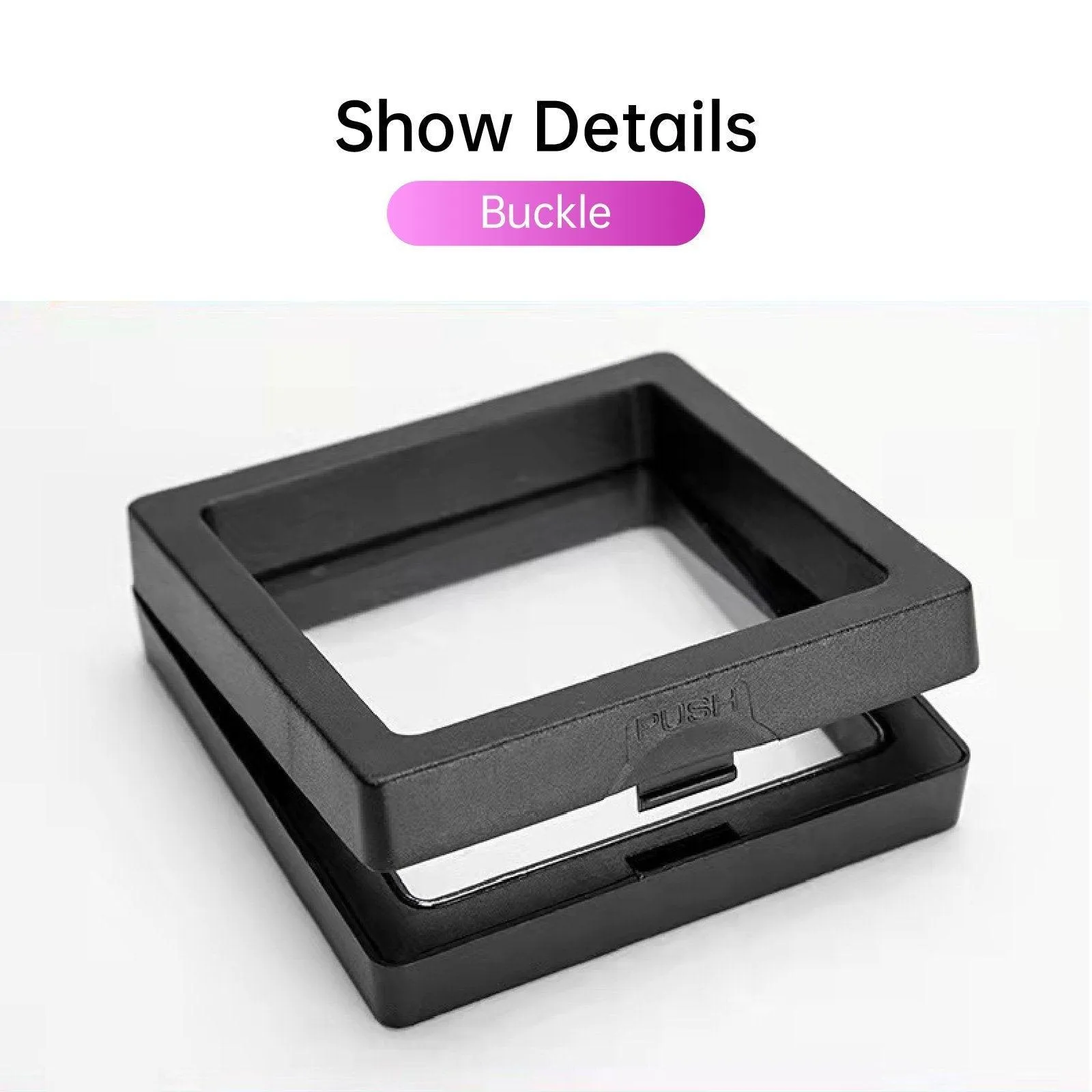 10pcs Transparent PE Film Display Box Jewelry Packaging Storage Box Container