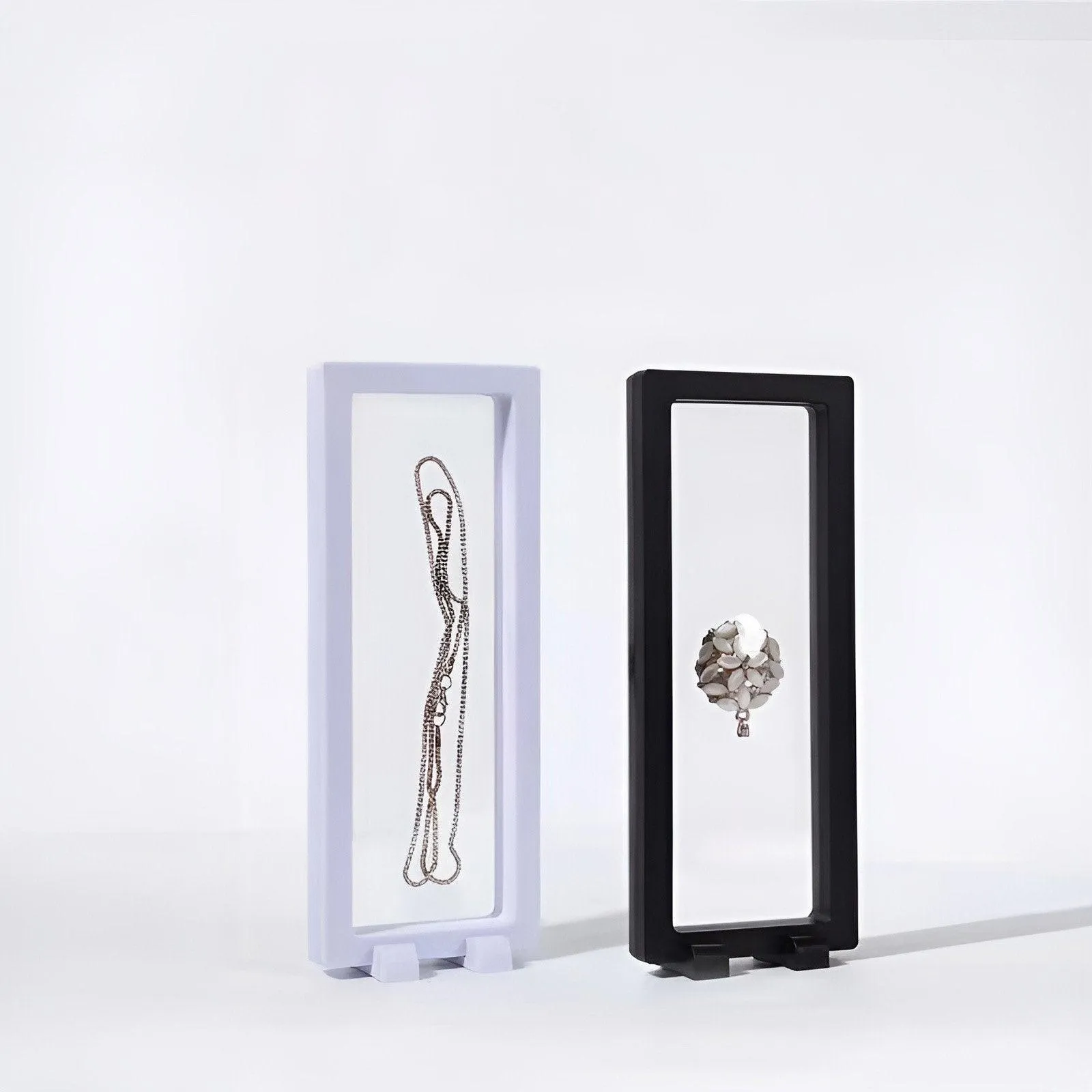 10pcs Transparent PE Film Display Box Jewelry Packaging Storage Box Container
