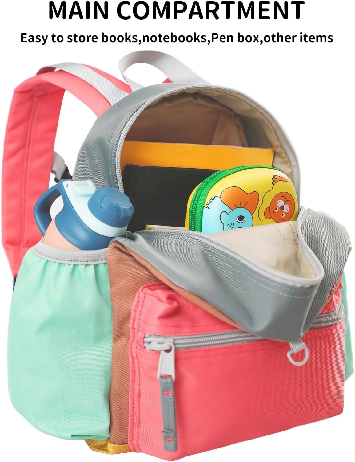 12 Inch Toddler Backpack for School Mini Backpack for Travel, Small Kids Child Backpacks, Preschool Kindergarten Elementary Toddler bag, for Boys Girls 3-5, Small