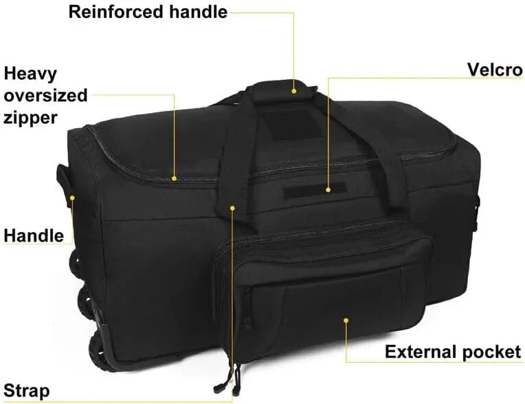 124l tactical duffel bag res brown