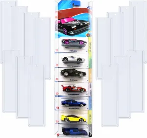 15 Pcs Model Car Display Case Wall Mount Compatible with Hot Wheels Matchbox Cars Packaged, Model Cars Storage Case for Hot Wheels Packaged Diecast Blister Toy Cars Wall Display Shelf Rack