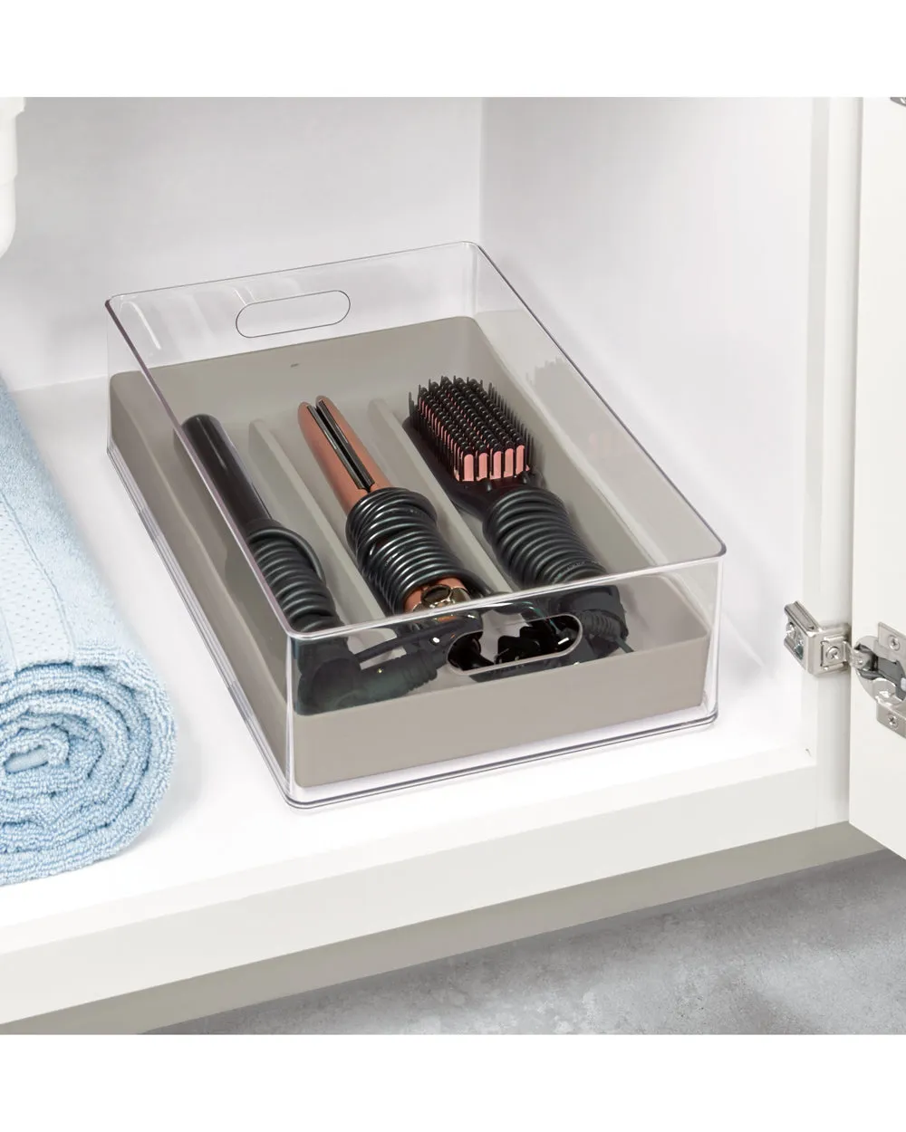 15 Stackable Tool 10 Edit Bin Clear The Hair Home inch Compliance-certified 4.25 Modern x x