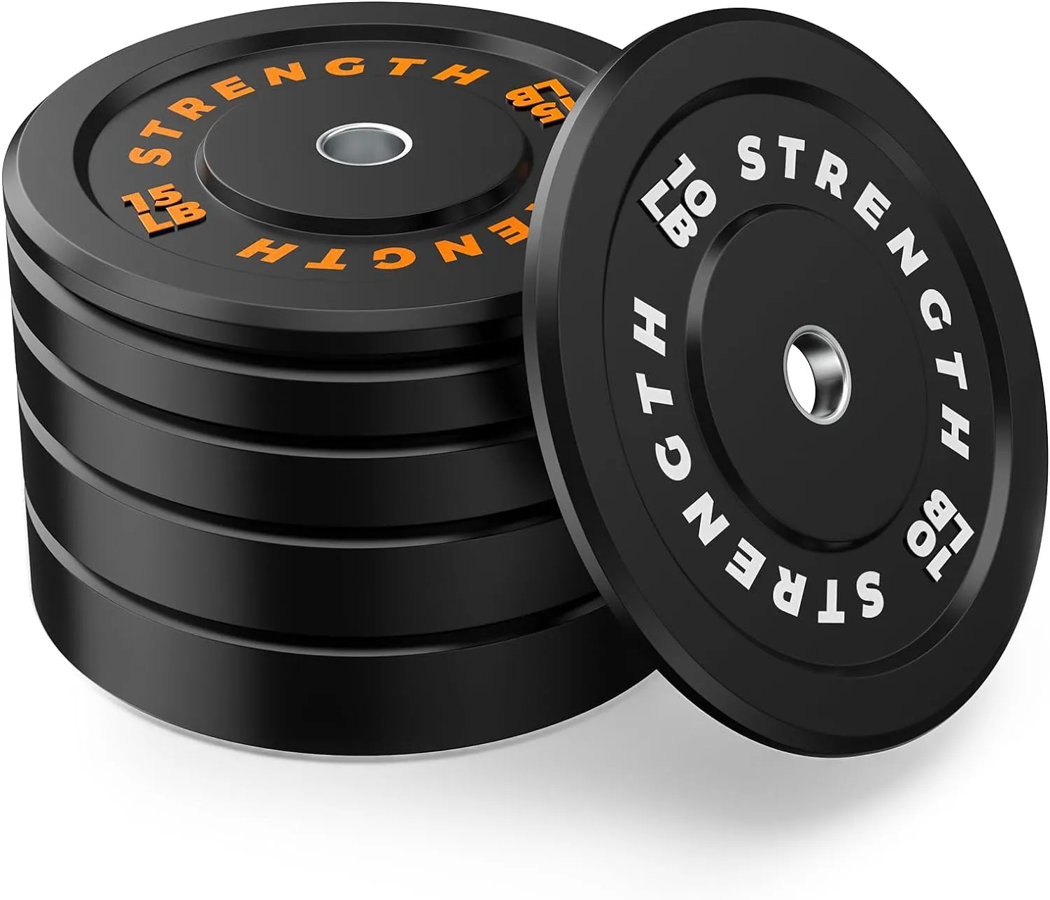 2-Inch Bumper Plates,High Bounce Olympic Weight Plates Set,Natural Rubber Barbell Weight Set for Home Gym,Strength Training Weights Plates for Weight Lifting