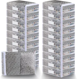 20 Packs 15x11x4" Clear Vinyl Zippered Storage Bags PVC Plastic Storage Bags Sweater Storage Bags with Zipper for Home Blankets Clothes Sheet Sweater Fabrics Cosmetics Christmas Decoration Organizer