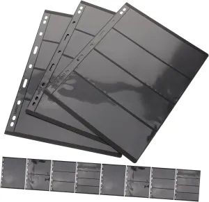 20pcs Album Pages Easy to Use Loose-Leaf Binder for Stamps Cards Photos and Collectibles and Lightweight Storage
