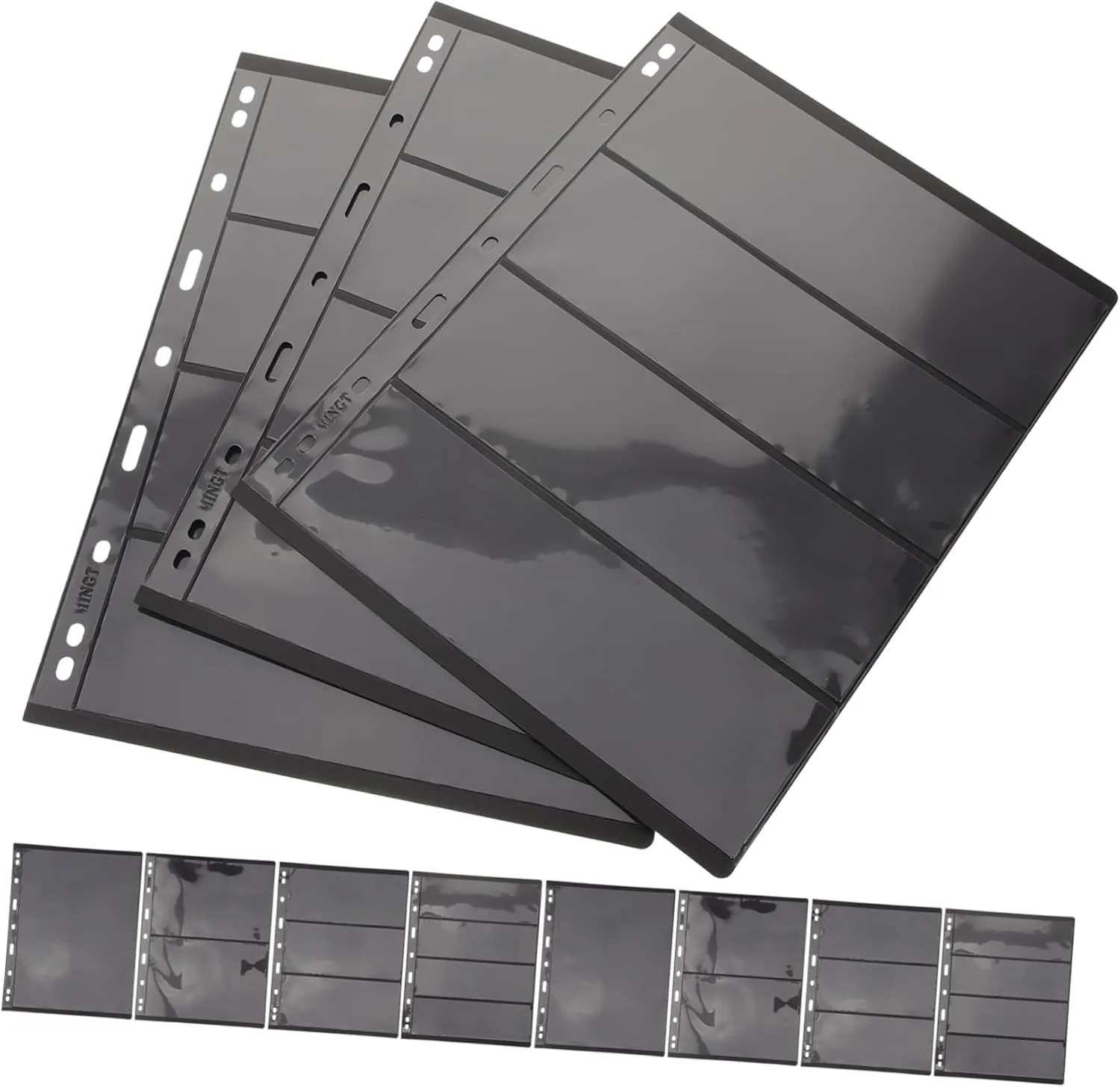 20pcs Album Pages Easy to Use Loose-Leaf Binder for Stamps Cards Photos and Collectibles and Lightweight Storage