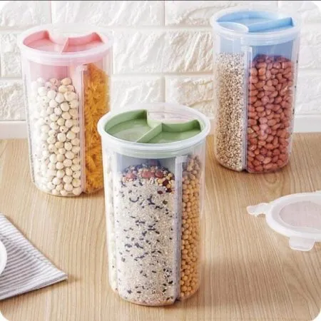3 Section Food Storage Jar