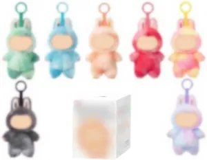 3.0 The Monsters Big into Energy Series Plush Keychain Backpacks Key Pendants Plush Doll Hanging Decoration Key Accessory V3 Randomized Single box