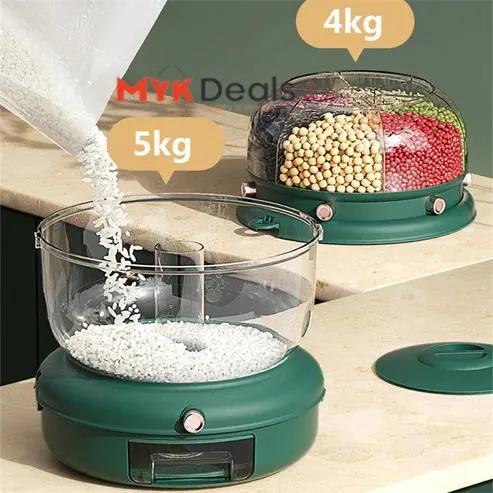 360°Rotating Storage Separate Sealed Cereal Container