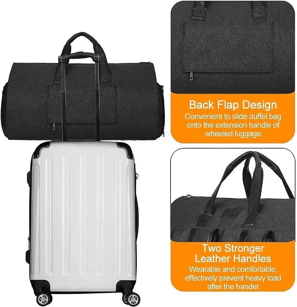 45" Suit Carrier Bag - Convertible Garment Bag With Shoulder Strap Handles Multi