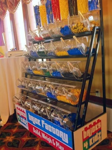 5 Tier Candy Rack with Acrylic Bins and 8 Tubes
