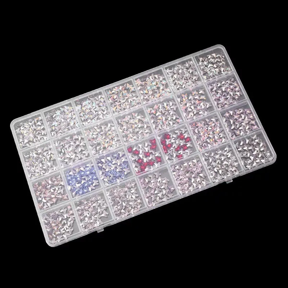5Pcs Clear Plastic Storage Box Jewellery DIY Organiser for Small Parts Crafts