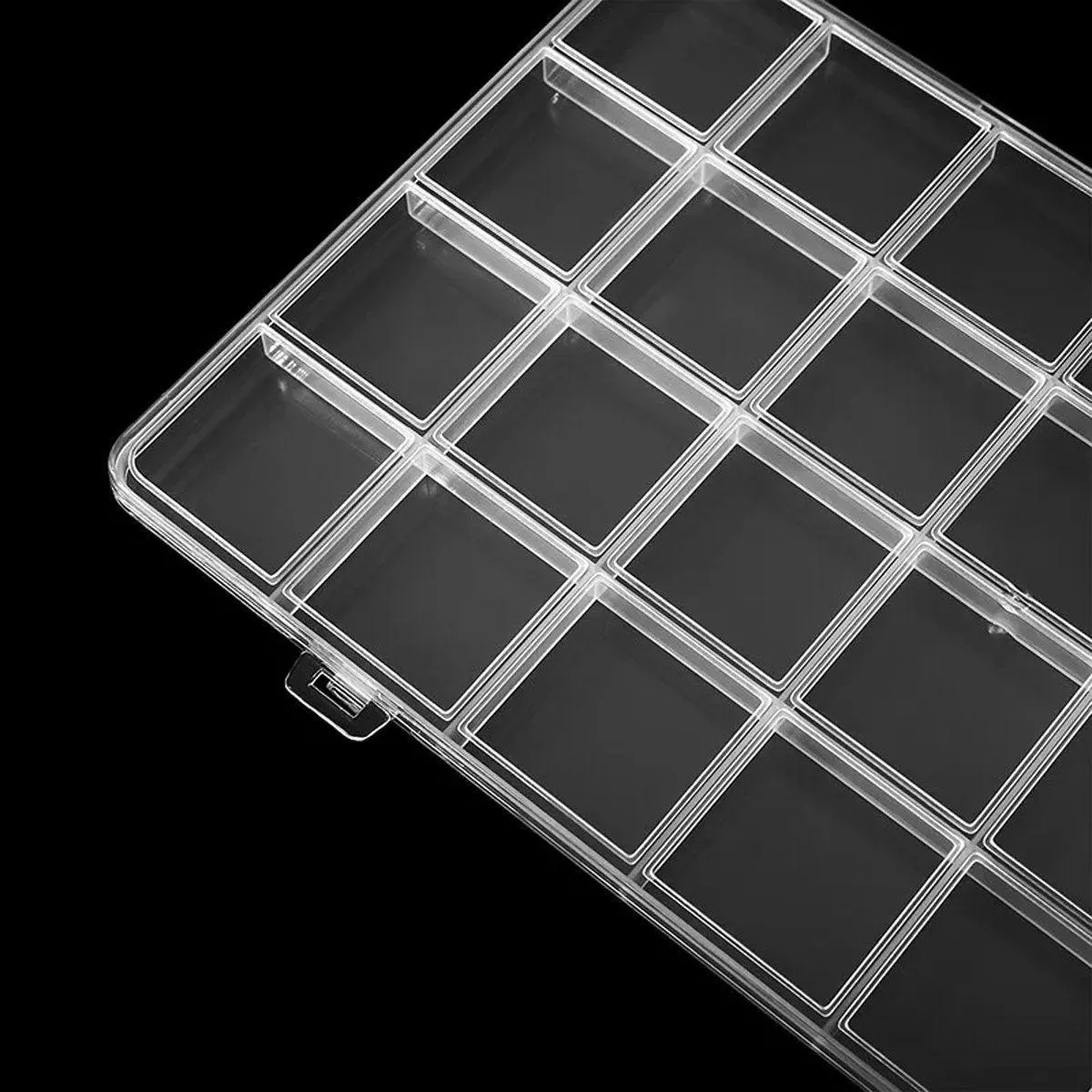 5Pcs Clear Plastic Storage Box Jewellery DIY Organiser for Small Parts Crafts