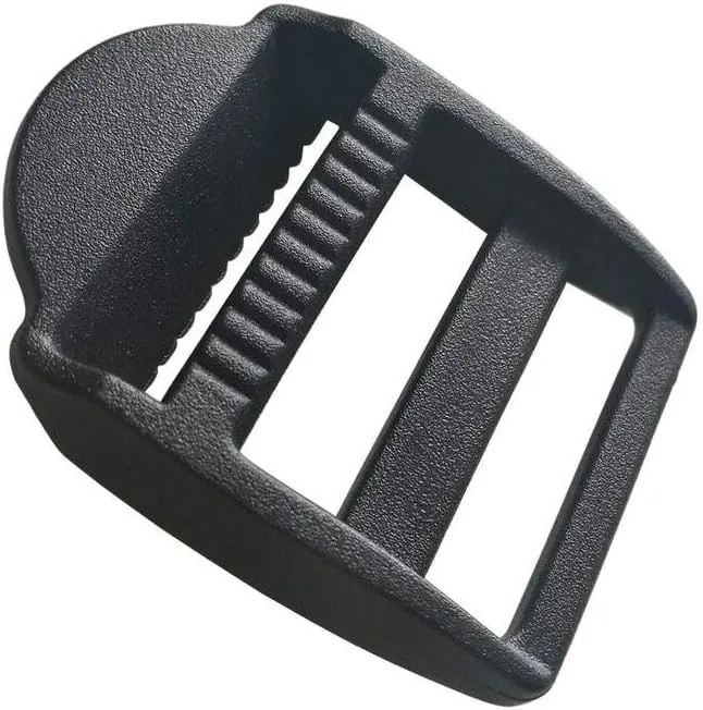 60 Pcs 1" (25mm) Plastic Tension Locks Triglide Buckles for Belt Backpack Camping Bag Belt Suitcase (Black)