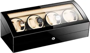 8 9 Automatic Mechanical Watch Winder Transparent Cover Motor Shaker Watch Holder Display Jewelry Luxury Large Capacity Organizers Watch Box Quiet and Well oper