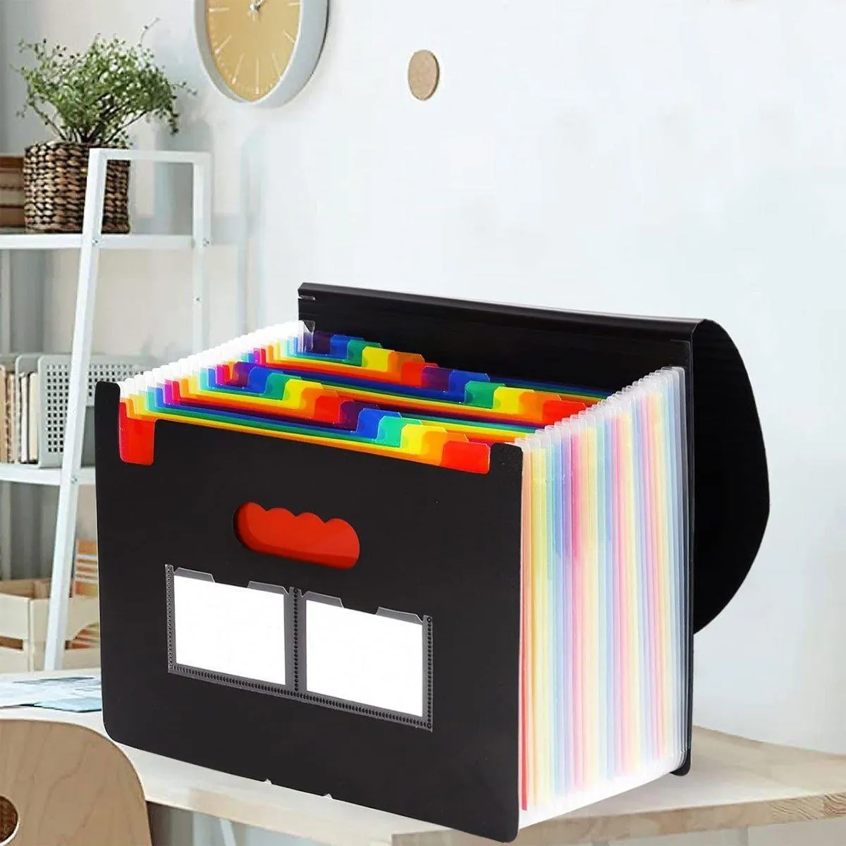 A4 Document Organiser 25 Compartments Multilayer Folder Office File Storage