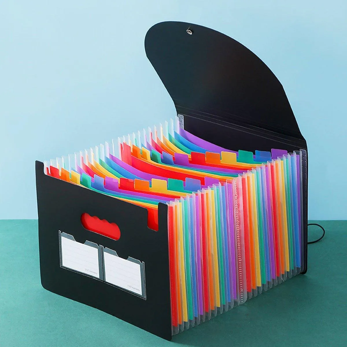 A4 Document Organiser 25 Compartments Multilayer Folder Office File Storage