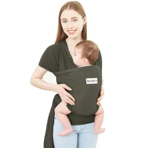 Acrabros Baby Wrap Carrier,Hands Free Baby Carrier Sling,Lightweight,Breathable,Softness,Perfect for Newborn Infants and Babies Shower Gift, Baby Blue