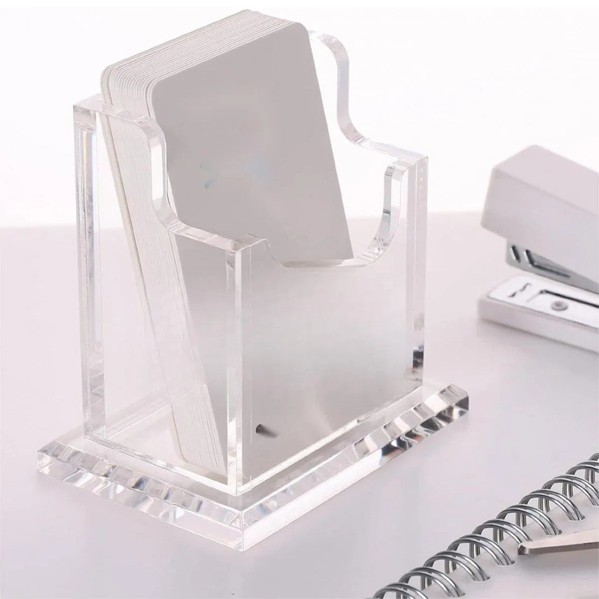 Acrylic Business Card Holder Organizer Desktop Business Card Storage Display Box