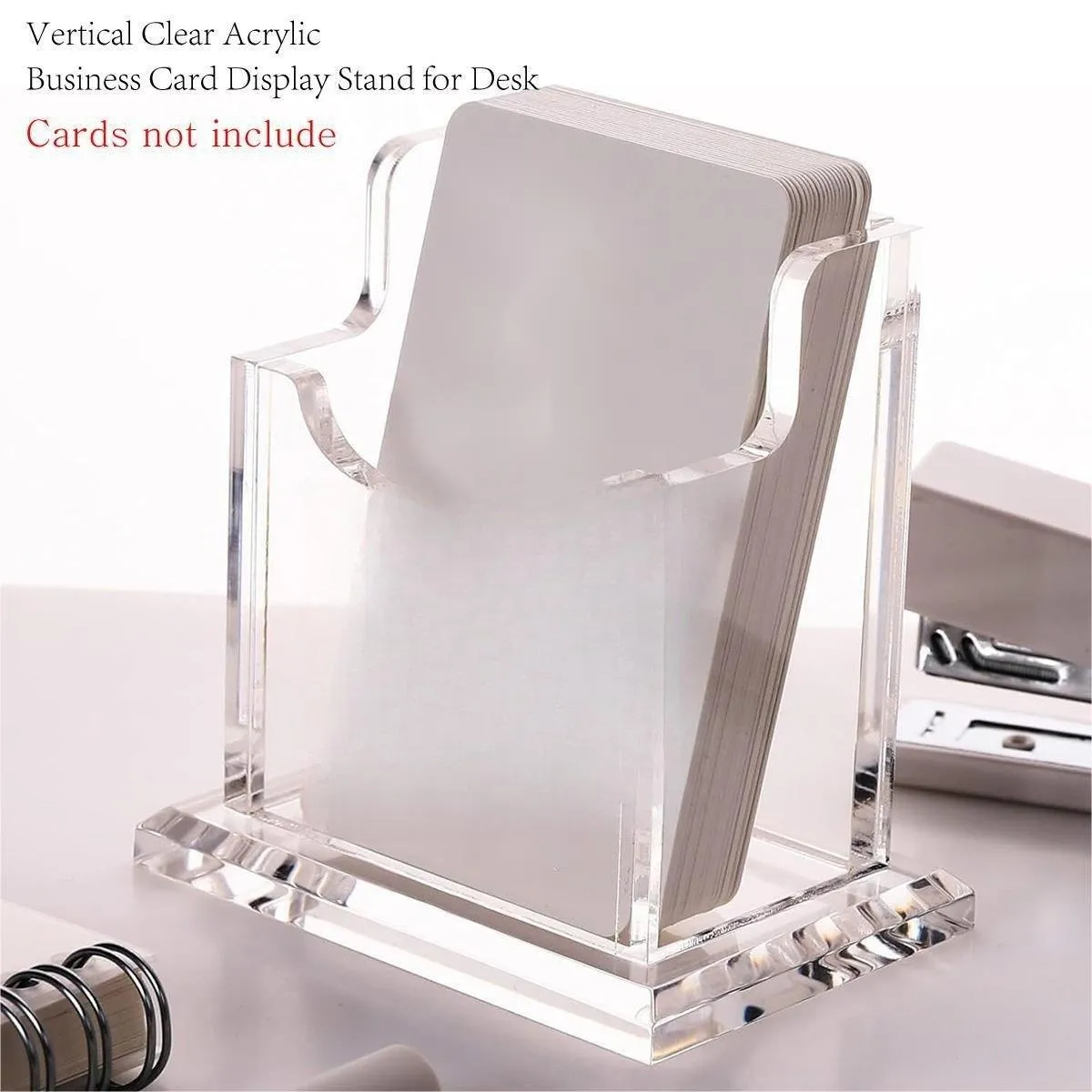Acrylic Business Card Holder Organizer Desktop Business Card Storage Display Box