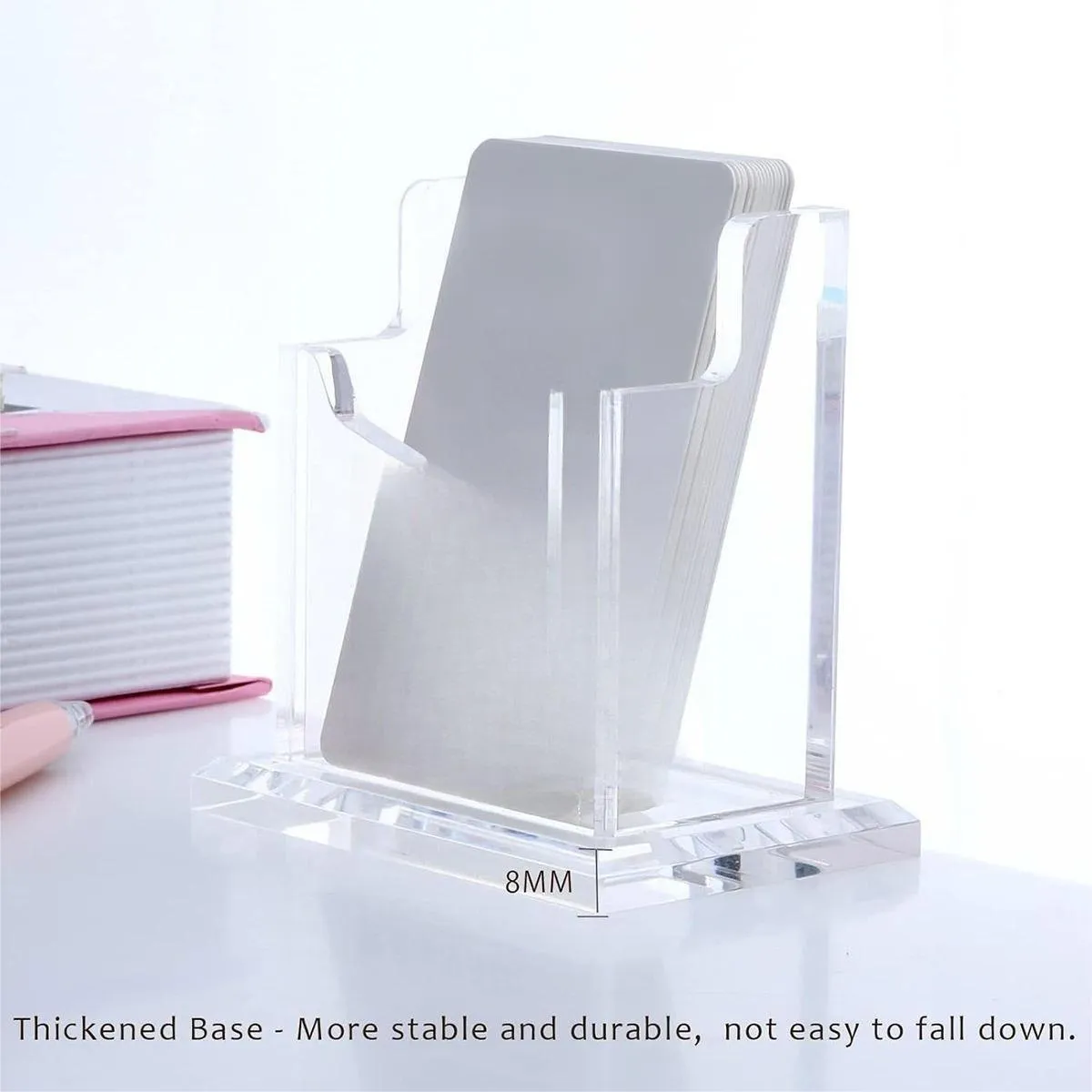 Acrylic Business Card Holder Organizer Desktop Business Card Storage Display Box