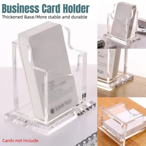 Acrylic Business Card Holder Organizer Desktop Business Card Storage Display Box