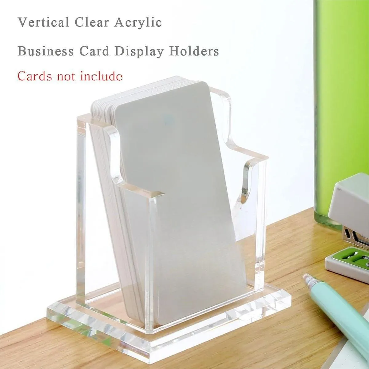 Acrylic Business Card Holder Organizer Desktop Business Card Storage Display Box