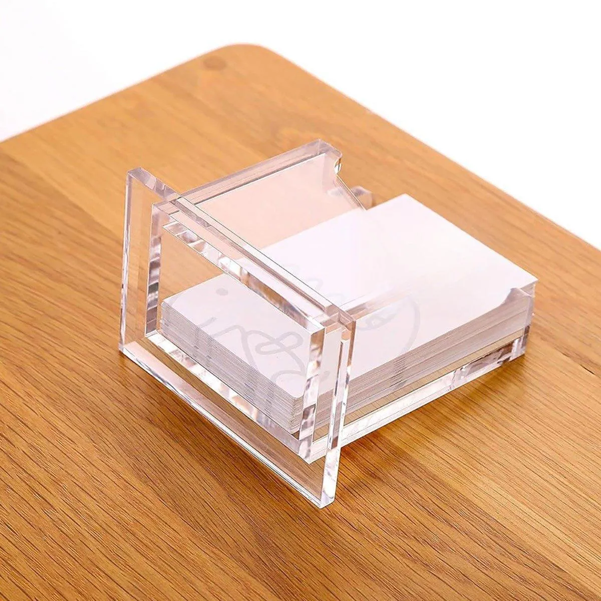 Acrylic Business Card Holder Organizer Desktop Business Card Storage Display Box