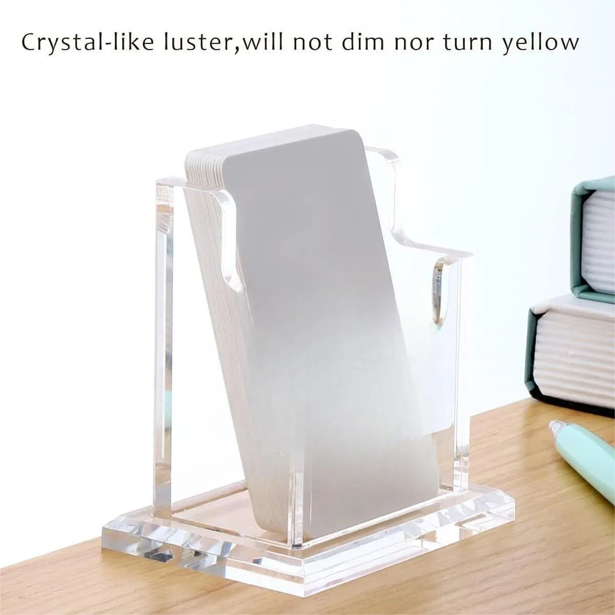 Acrylic Business Card Holder Organizer Desktop Business Card Storage Display Box