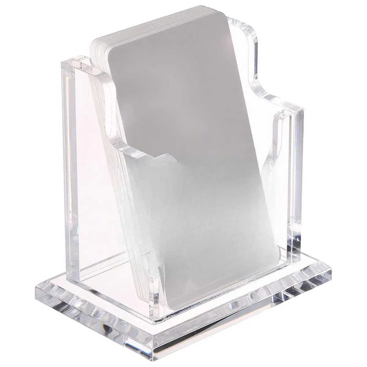 Acrylic Business Card Holder Organizer Desktop Business Card Storage Display Box