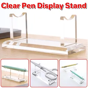 Acrylic Single Pen Display Rack Pencil Makeup Brush Transparent Pen Holder Stand