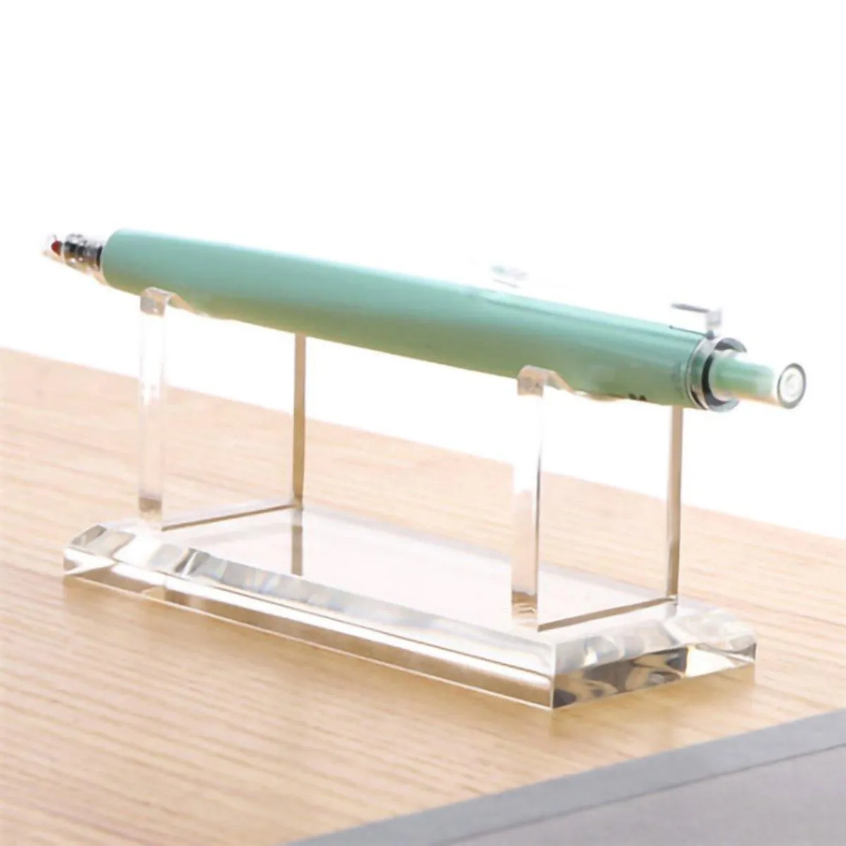 Acrylic Single Pen Display Rack Pencil Makeup Brush Transparent Pen Holder Stand