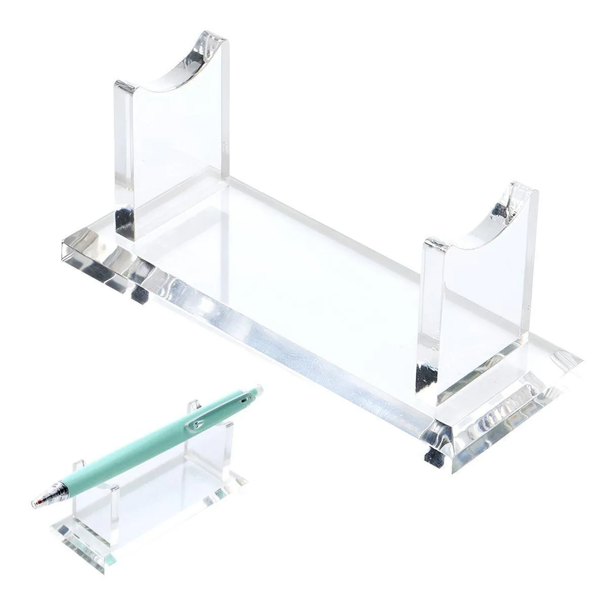Acrylic Single Pen Display Rack Pencil Makeup Brush Transparent Pen Holder Stand