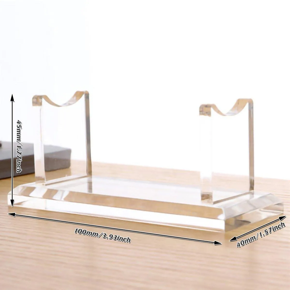 Acrylic Single Pen Display Rack Pencil Makeup Brush Transparent Pen Holder Stand