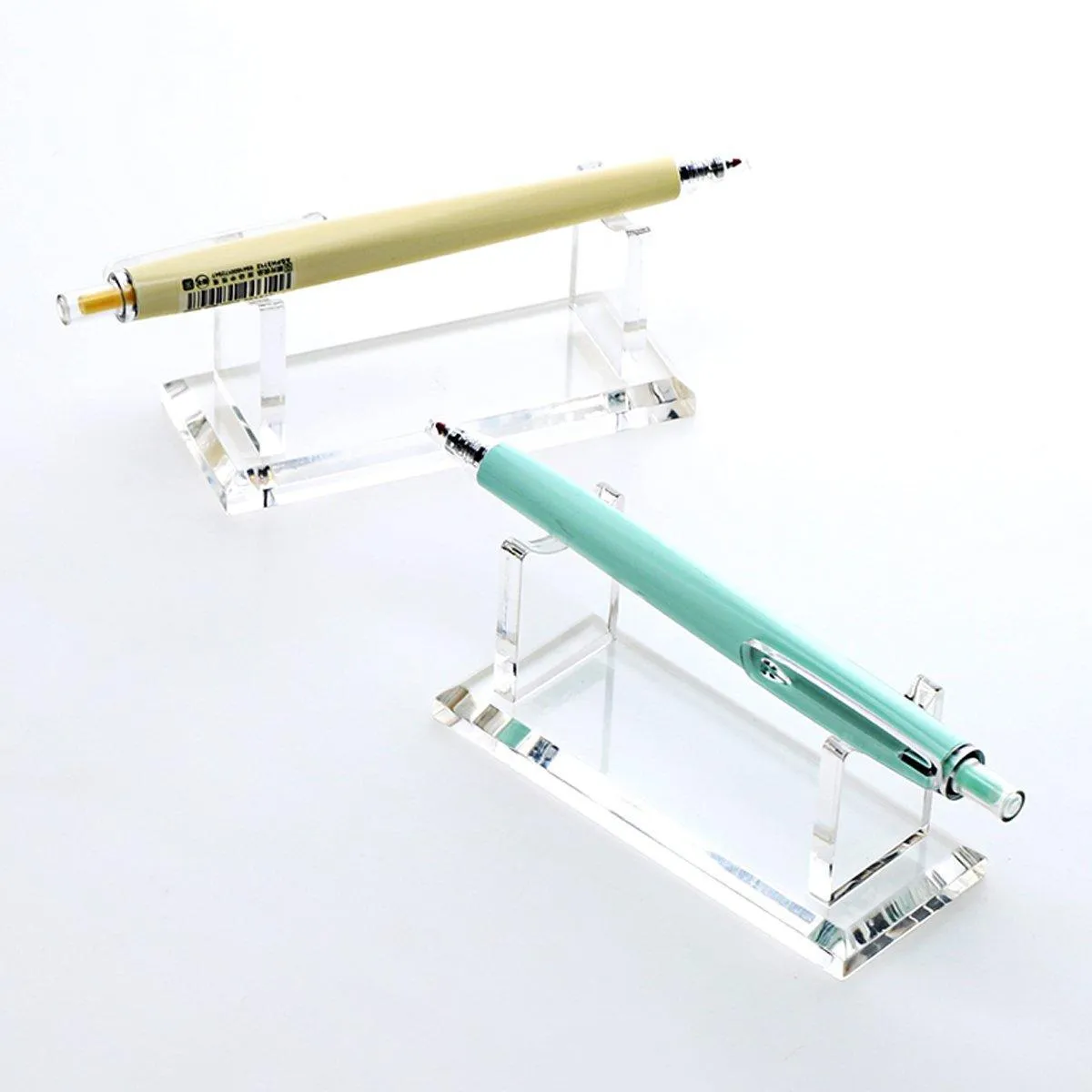 Acrylic Single Pen Display Rack Pencil Makeup Brush Transparent Pen Holder Stand