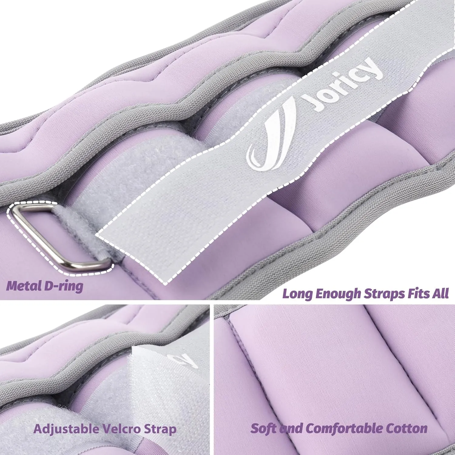 Adjustable Ankle Weights for Women Men Kids 1/2/3/4/5/6/8/10/12/20 LBS 1 Pair Wrist Leg Arm Weights with Removable Weight Strength Training Weight for Walking Running Fitness Physical Therapy