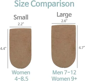 Adjustable Leg Length Discrepancy Heel Lifts Inserts Insoles - Pack of 2 (5 Layer Brown Large)