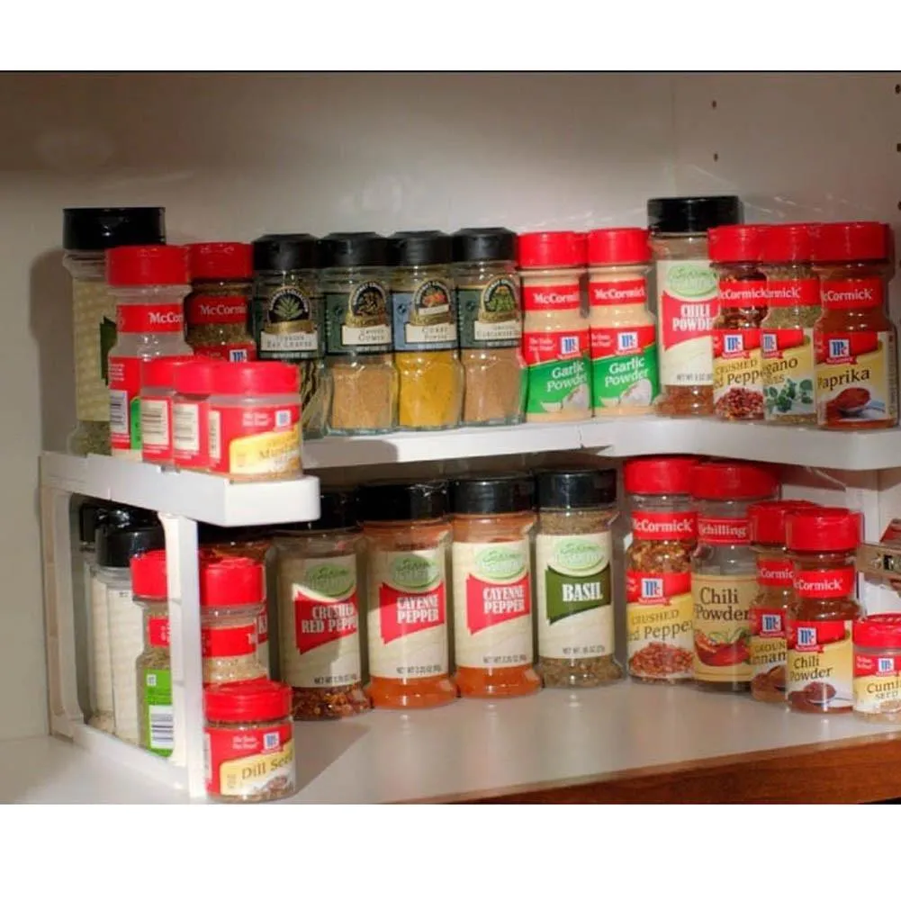 Adjustable Spice Shelf Organizer