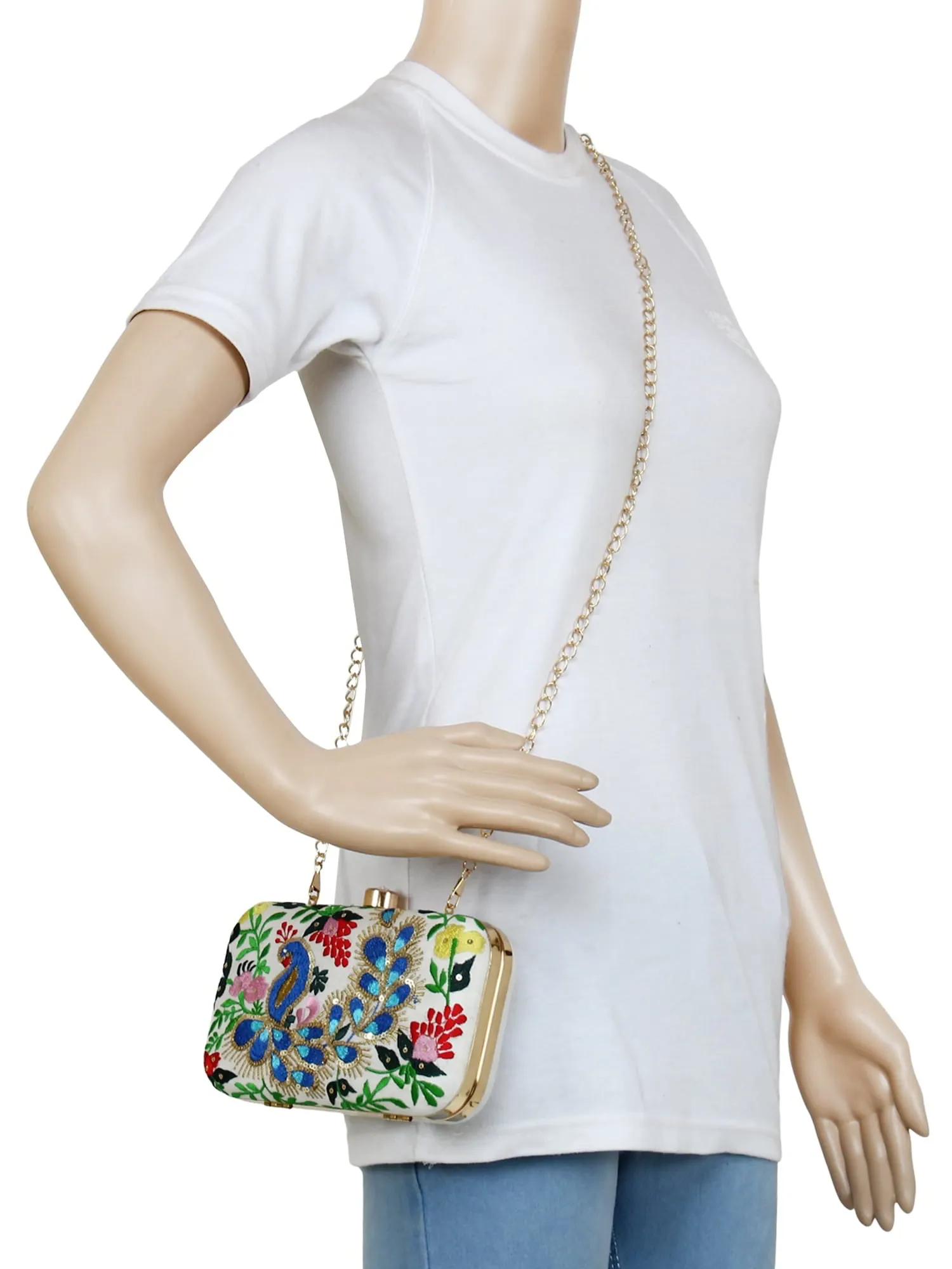 Adorn Embroidered & Embelished Party Clutch
