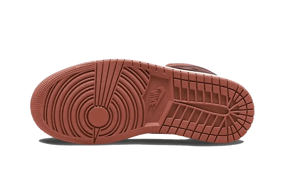 Air Jordan 1 Mid Dusty Peach Night Maroon