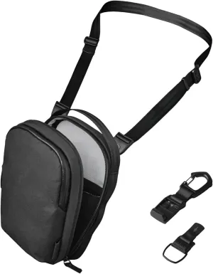 ALPAKA Sling Bag With HUB Carabiner, RFID Blocking Small Crossbody Bag for Men Women with Versatile Pouch and Key Clip
