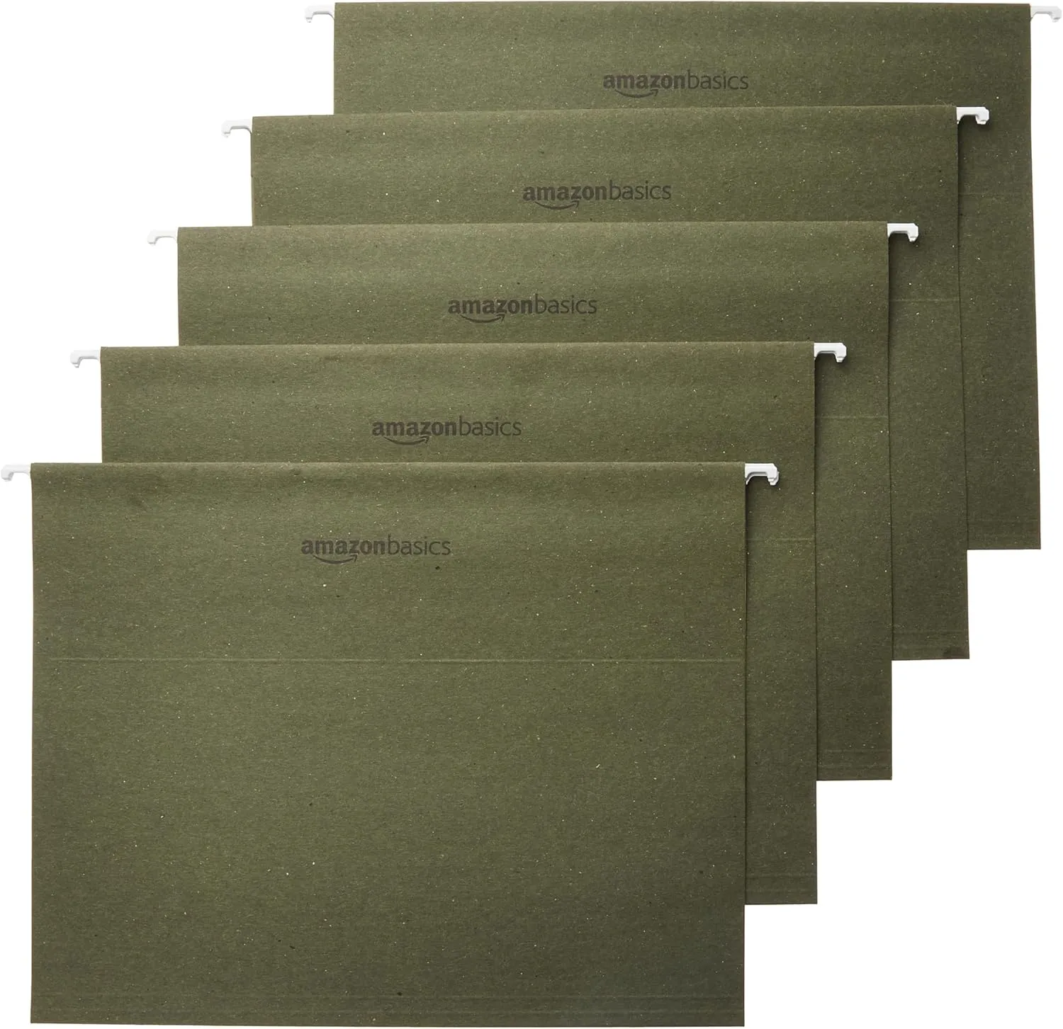 Amazon Basics Hanging Organizer File Folder, Letter Size, Green - Pack of 25