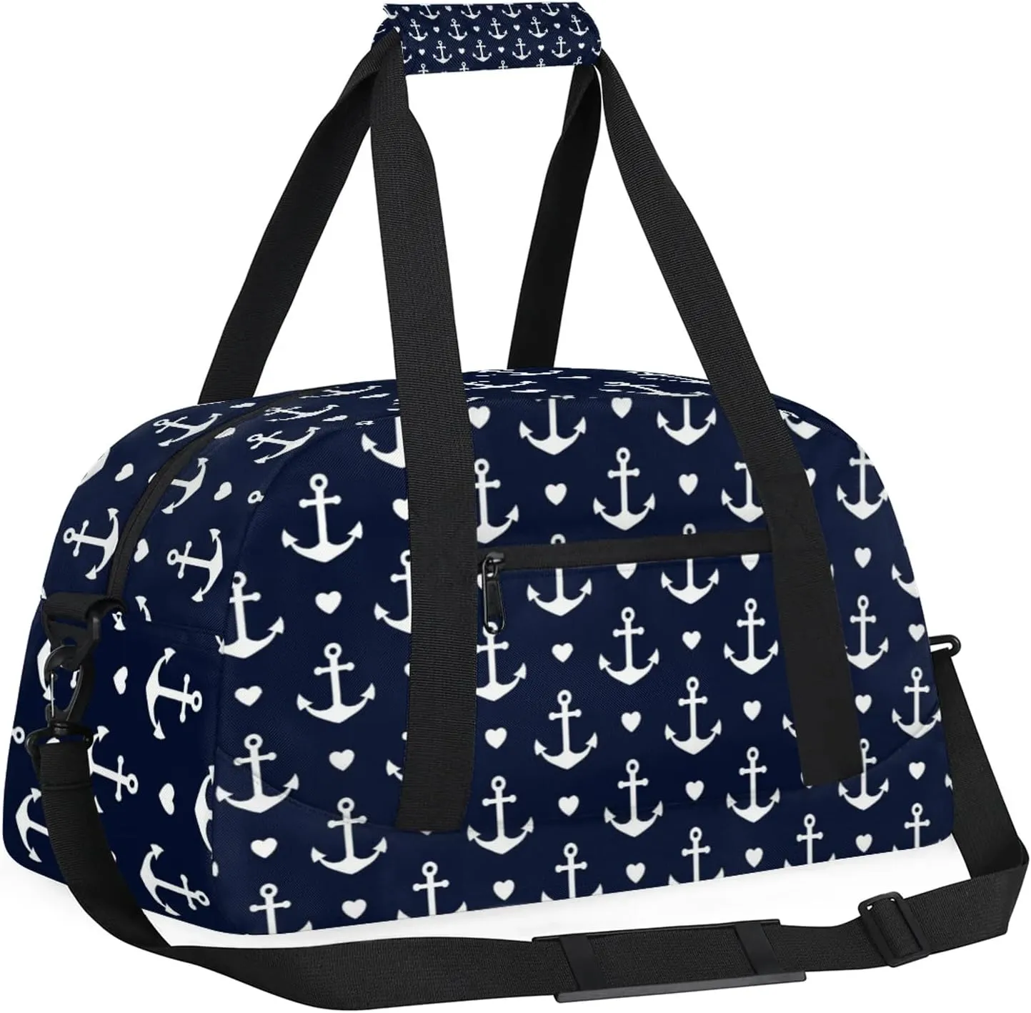 Anchor 18 inch Small Gym Bag for Women and Men, Lightweight Carry On Weekender Bag Mini Duffel Bag for Travel Sports Workout